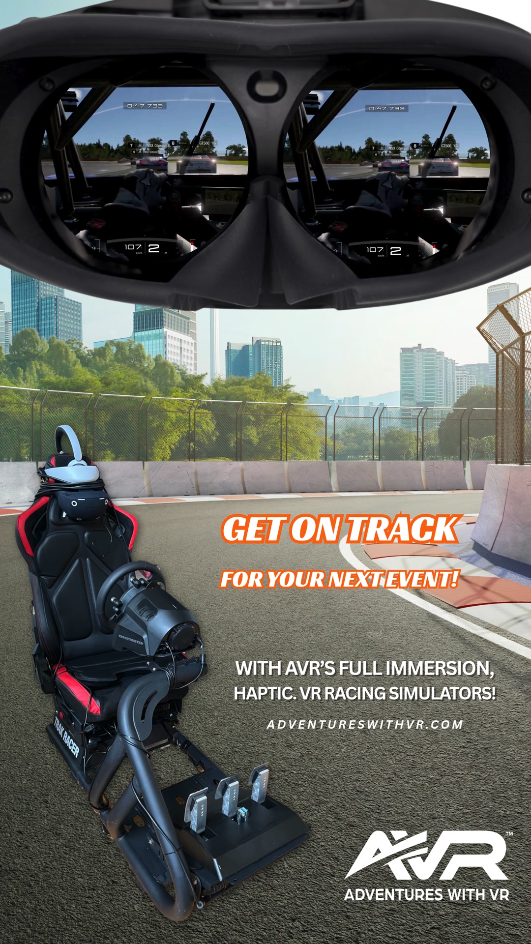 Adventures - New in April! We are upgrading our racing sim frames to ...