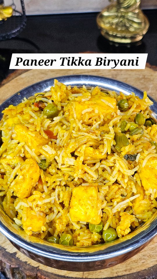 Paneer Tikka Biryani ️ Paneer Tikka Biryani is a super satisfying ...