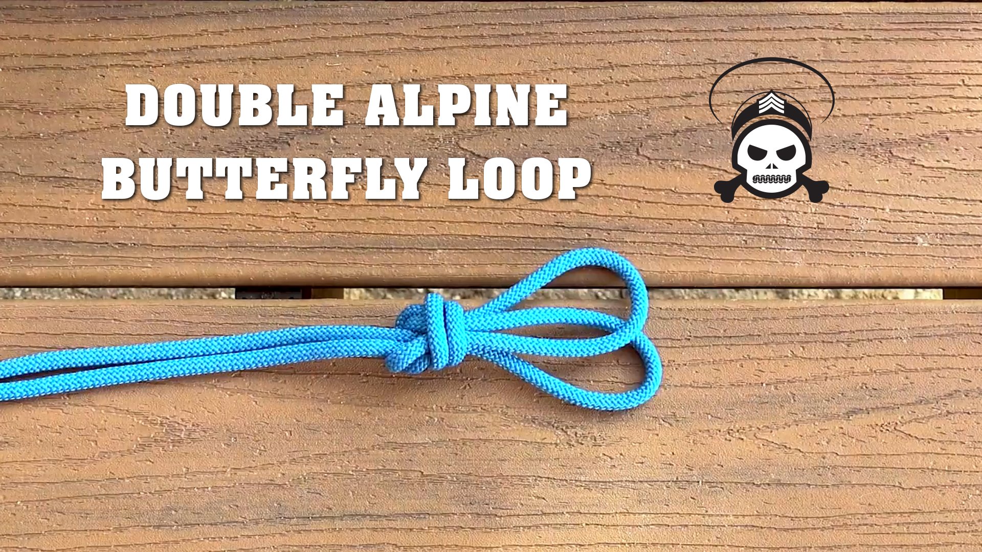 Tie-Up Tuesday ☠️ Double Alpine Butterfly Loop | By SGT KNOTS Supply Co.