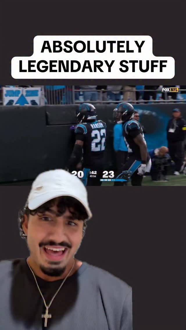 What a LEGENDARY moment for Panthers rookie Lathan Ransom #nfl # ...