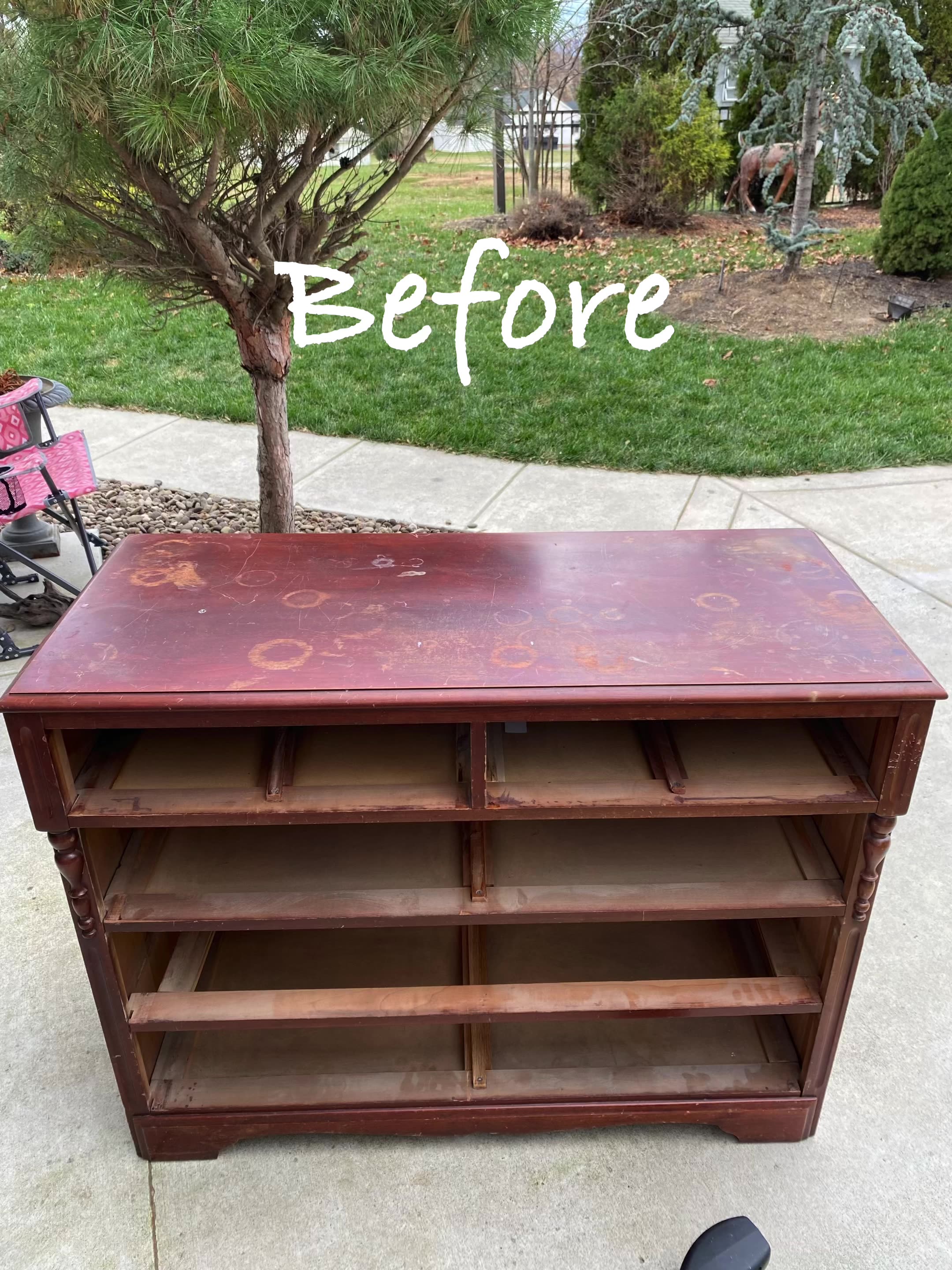cherry wood dresser Shaker Nine Drawer 7 inches high x 23 inches wide x 14.25 inches deep Bottom drawer (inside) Mid 20th Century Baker Furniture