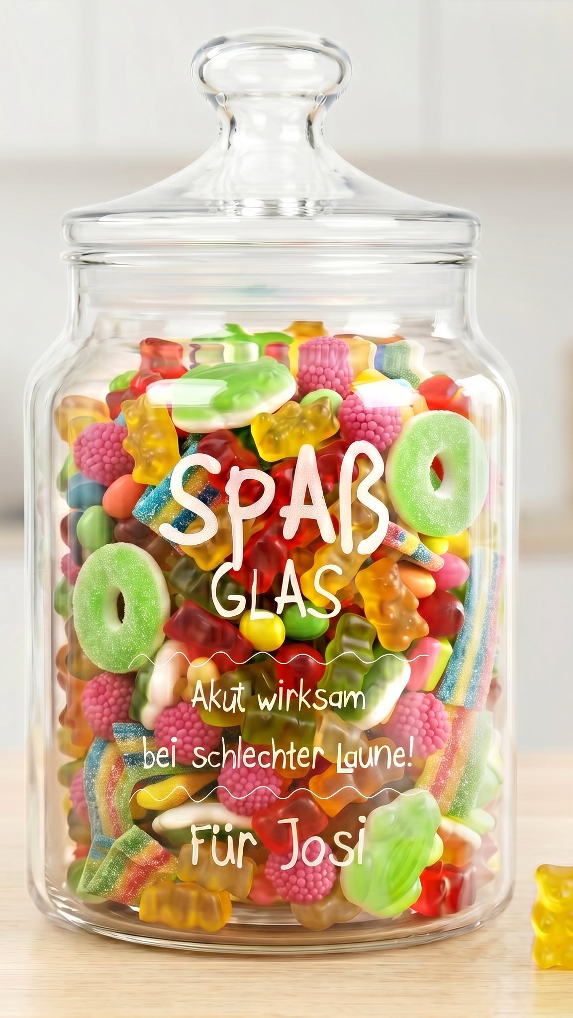 So ein Spaßglas hast du noch nie gesehen! 😳🤫, Ein Glas, gefüllt mit den absoluten Lieblingssüßigkeiten 🍬🍪, Ob von der besten Freundin, Familie oder dem Partner – oder einfach mal sich selbst eine