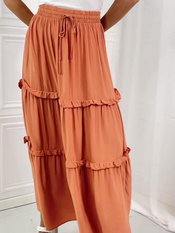 Super flirty, feminine skirt by EVAN Brown with two layers