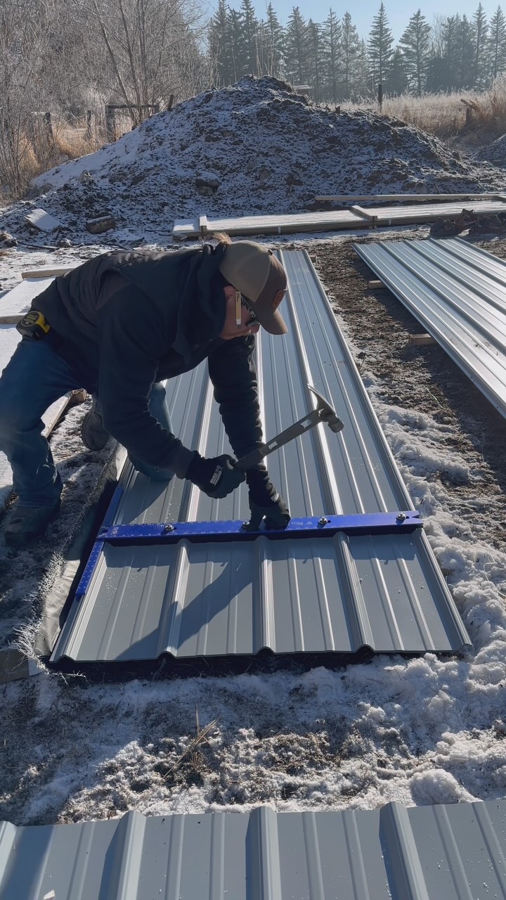 Using the 9” Rib Runner to prep wall metal & a sneak peak of the ...