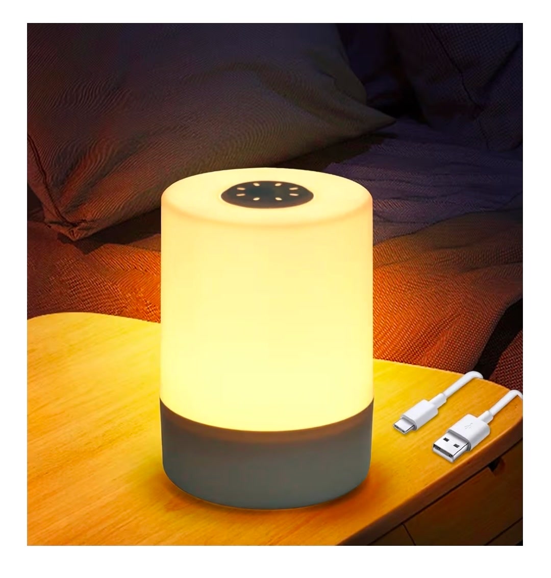 🔥 SEHR GÜNSTIG!, Jetzt nur 5,49€, Kabellose, dimmbare Nachttischlampe mit Touch-Steuerung, 👇 LINK ZU AMAZON IN DEN KOMMENTAREN, (Preis kann jederzeit steigen) | Online Schnäppchen und Preisfehler