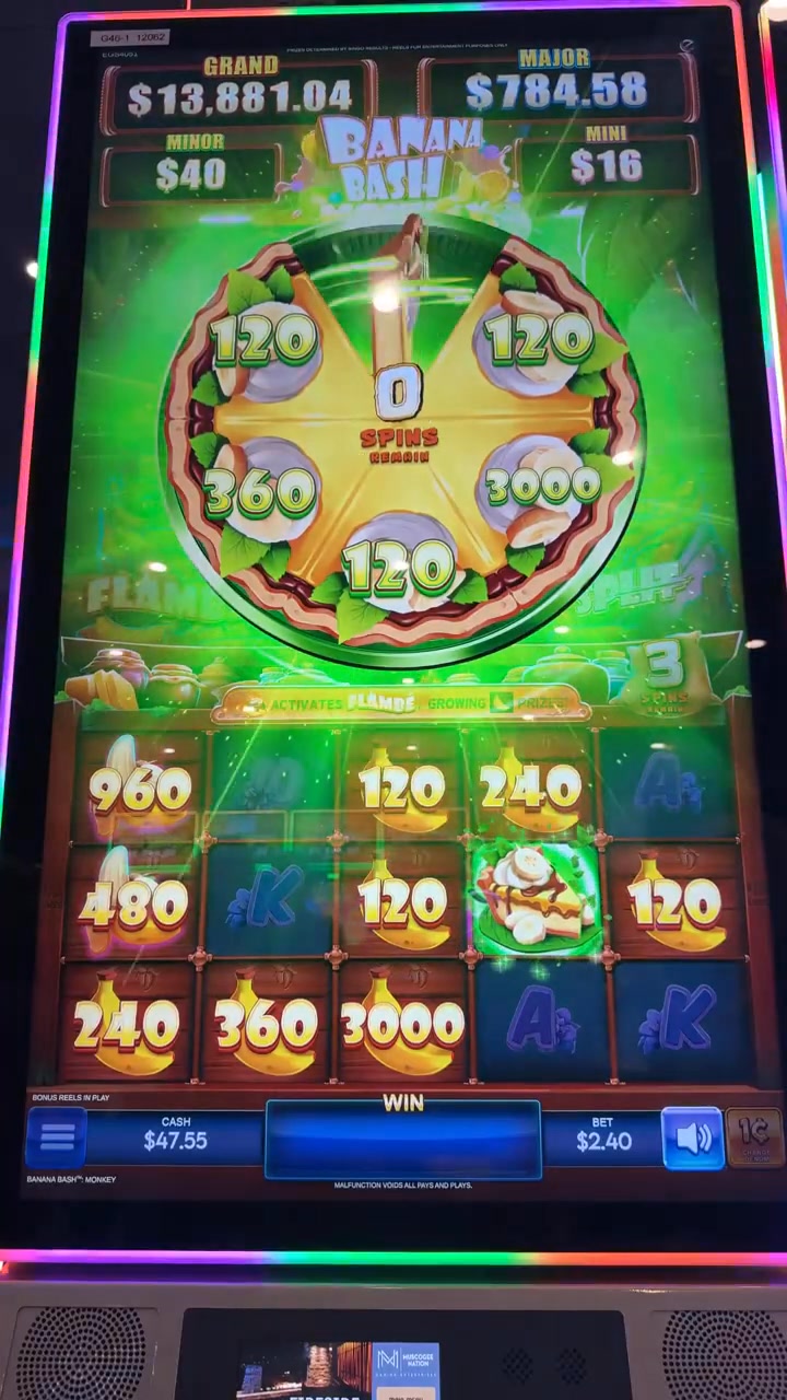 New Slot Banana Bash from Eclipse Gaming Systems at River Spirit