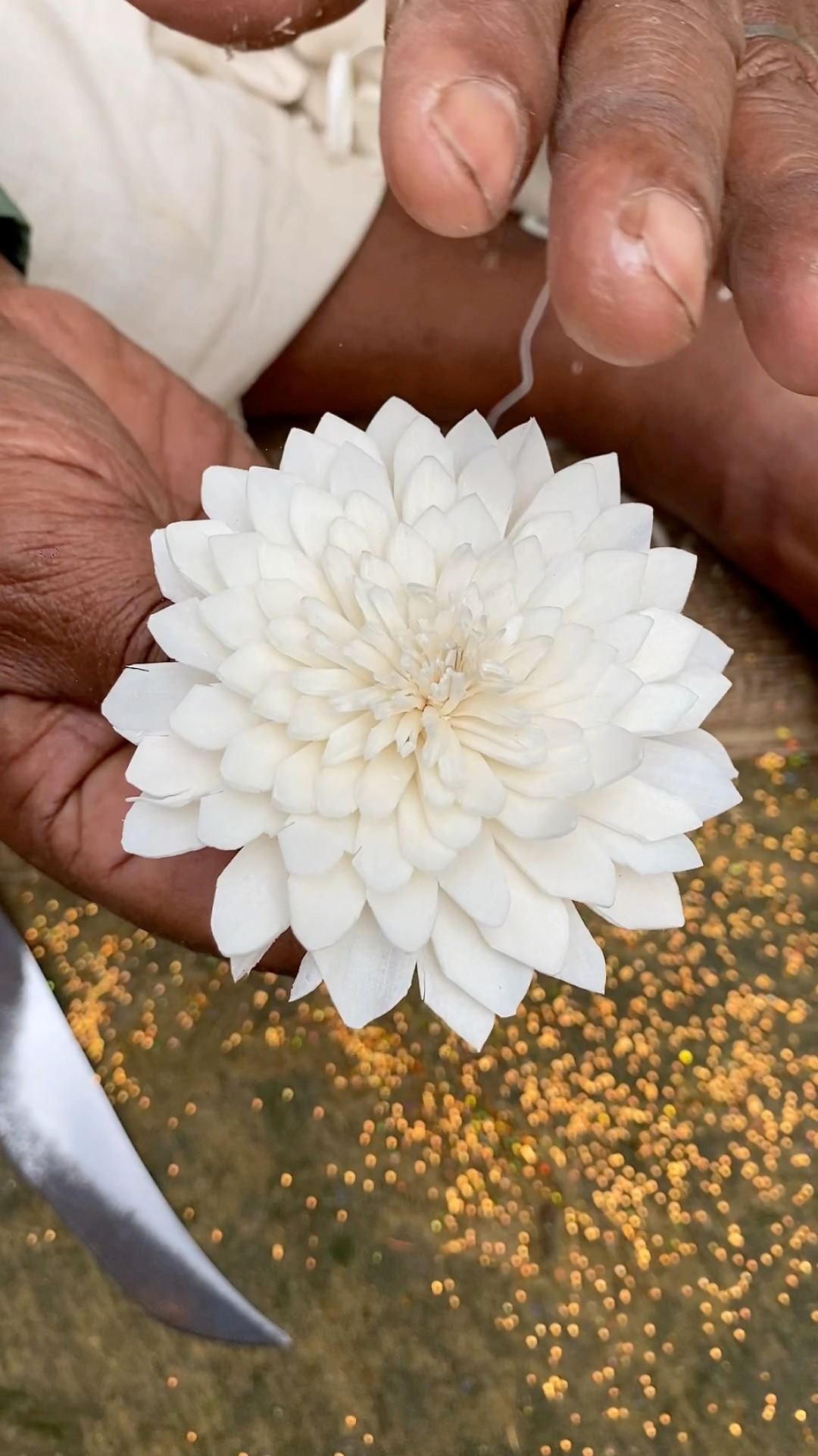 Beli Flower (Jasmine) Making Using Shola | Step by Step Full Process. 😱 ...