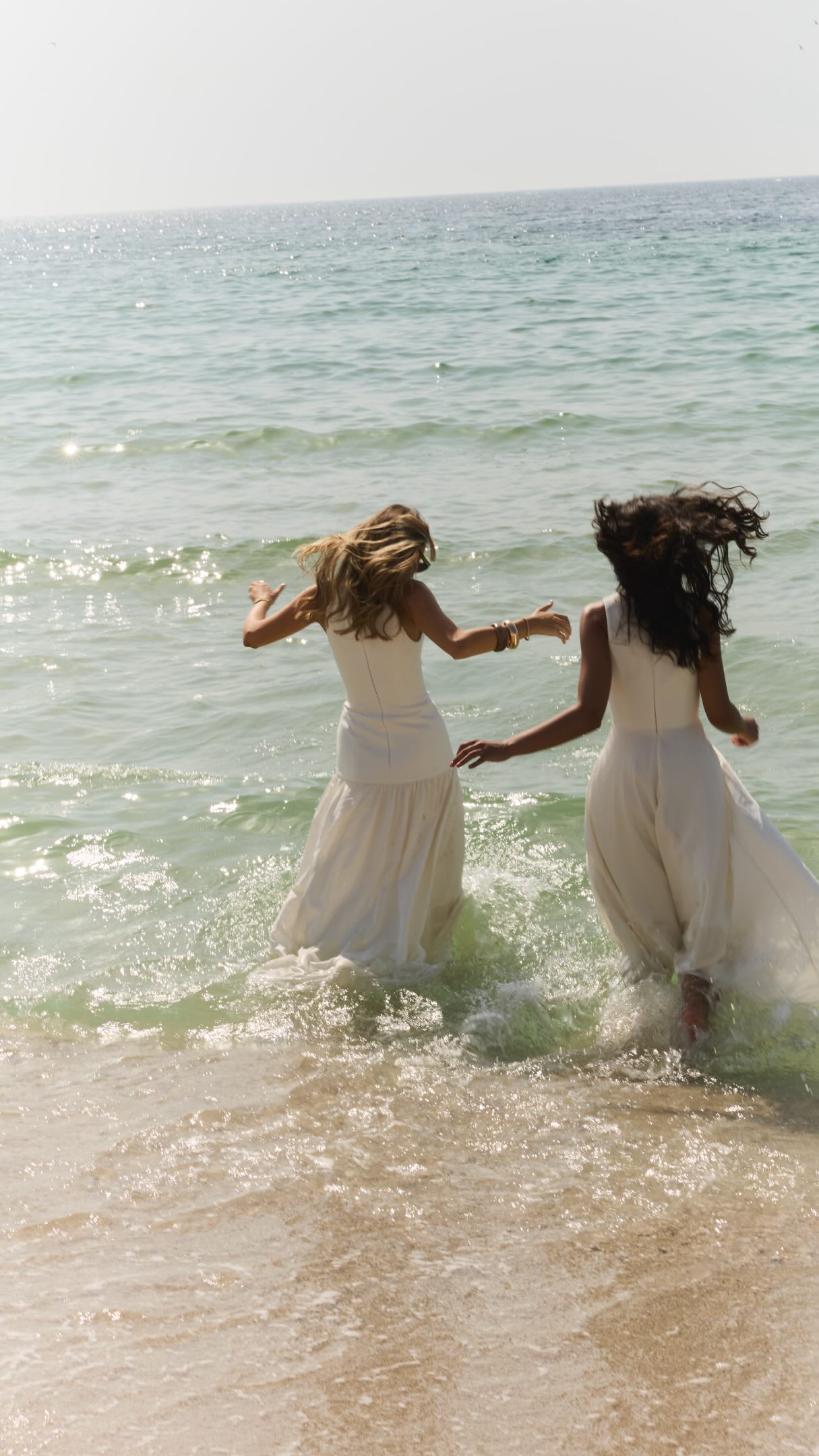 flowy dresses for beach pictures Think dresses, the perfect holiday co ord and Odd Muse of course bringing structure to your summer linens. You can view the full collection on site now, we launch Wednesday 3rd ✨ | Odd Muse flowy maxi dress beach photoshoot