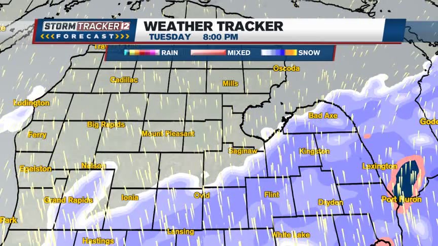 Skies will cloud back over during the night as a storm system moves in ...