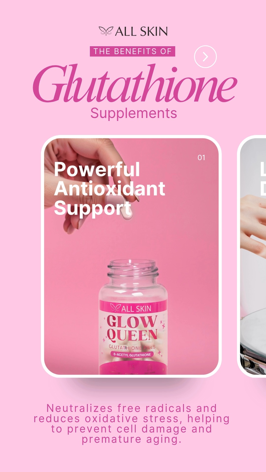 ✨ Glow from within with Glow Queen! 👑, More than just a whitening supplement, Glow Queen is your daily dose of beauty and wellness in one powerful capsule. 💊💖, Made with S-Acetyl Glutathione, NAC, 