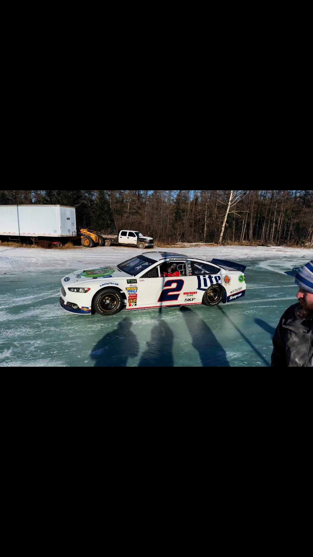 CUP Car getting tested for Racing on Ice February 8th. Where NASCAR ...