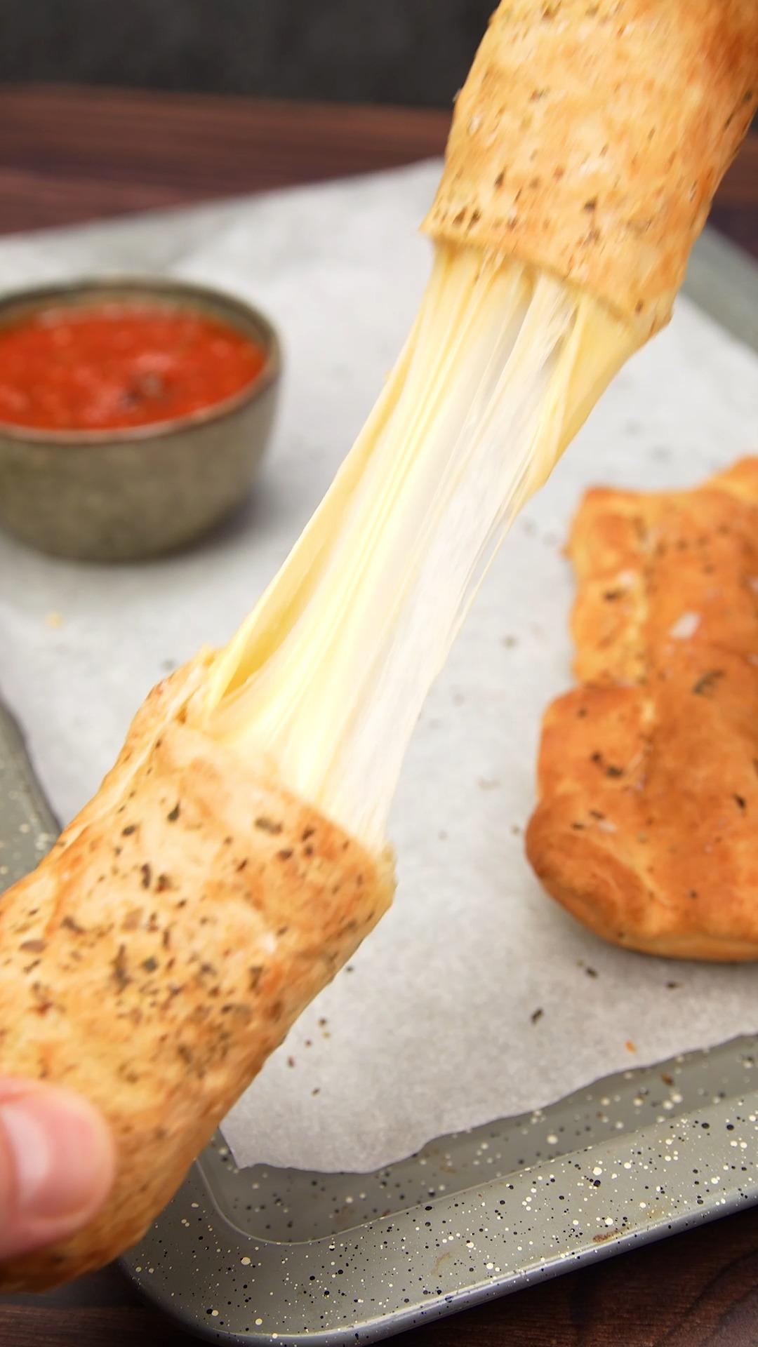 Cheesestring Breadsticks! 😍 4 ingredient snack hack! If you or your ...