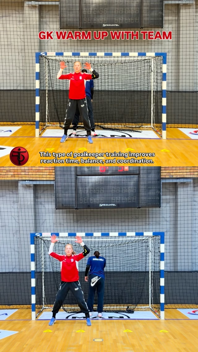 GK WARM UP WITH TEAM This type of goalkeeper training improves reaction ...