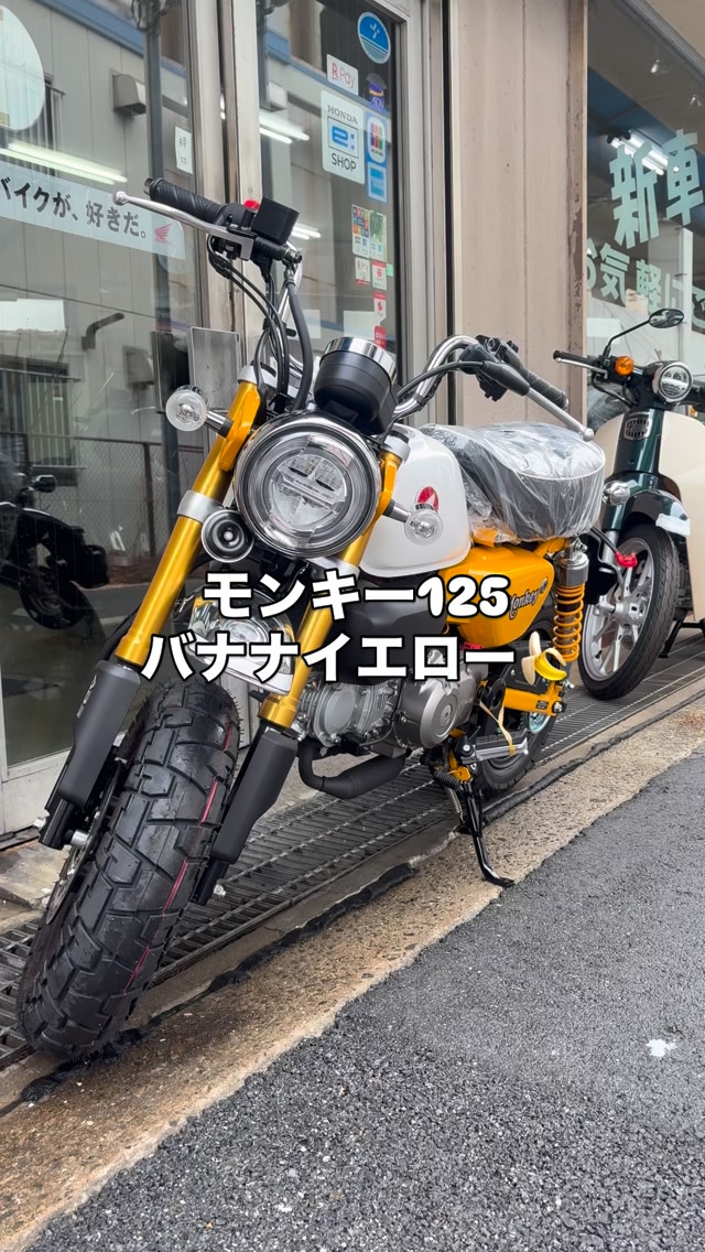 モンキー125 2026年モデル バナナイエロー が入荷！ イエローのカラー