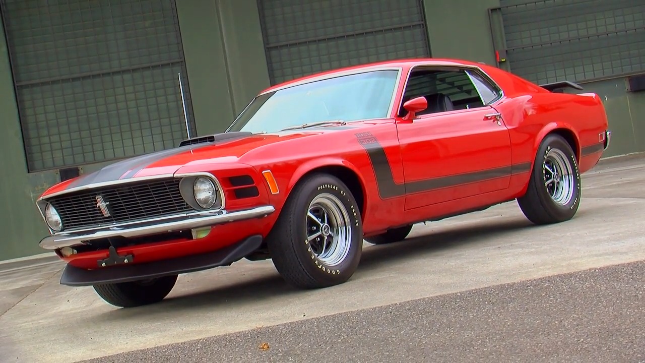 The 1970 Boss 302: A street-legal race car! This candy apple red beauty ...