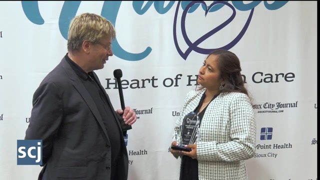 Yudy Cruz, a nurse at UnityPoint Health – St. Luke’s, was honored as a ...