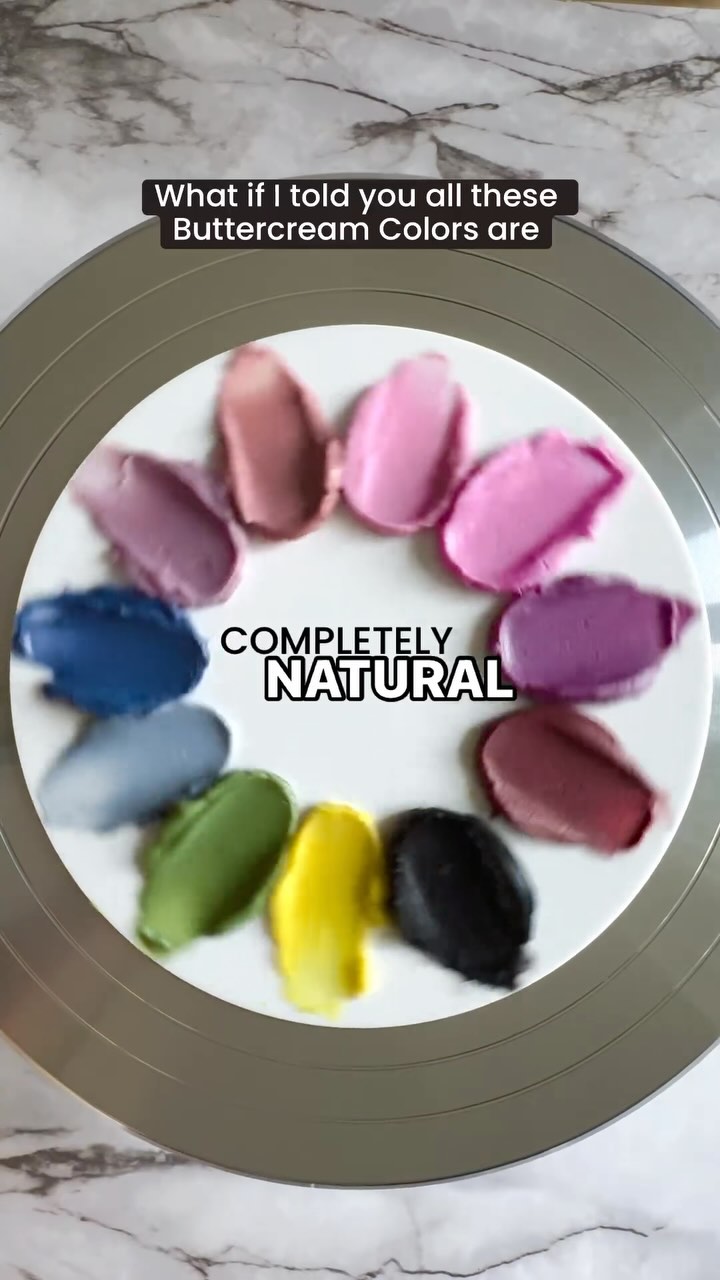 How to Color Buttercream with Natural Food Coloring 🌱 #FunkyBattercream ...
