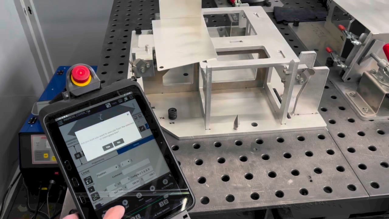 Dialing in the laser welder with our new Fanuc Cobot! #Fanuc #Robot # ...