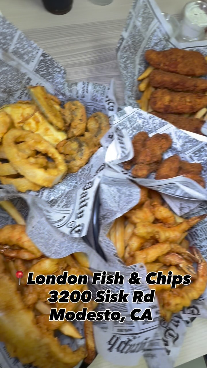 📍London Fish & Chips 3200 Sisk Rd Modesto, CA If you're a fan of