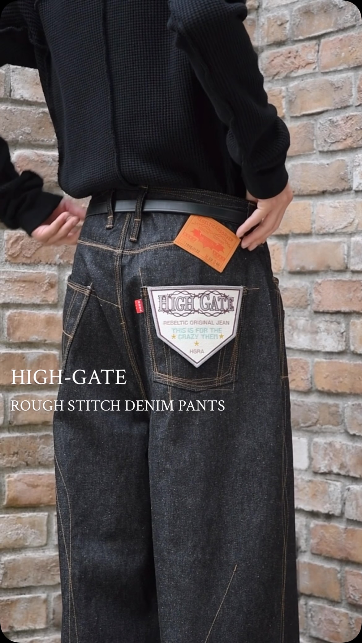 あえて歪ませたステッチワークデニム。 『HIGH-GATE』 ROUGH STITCH 