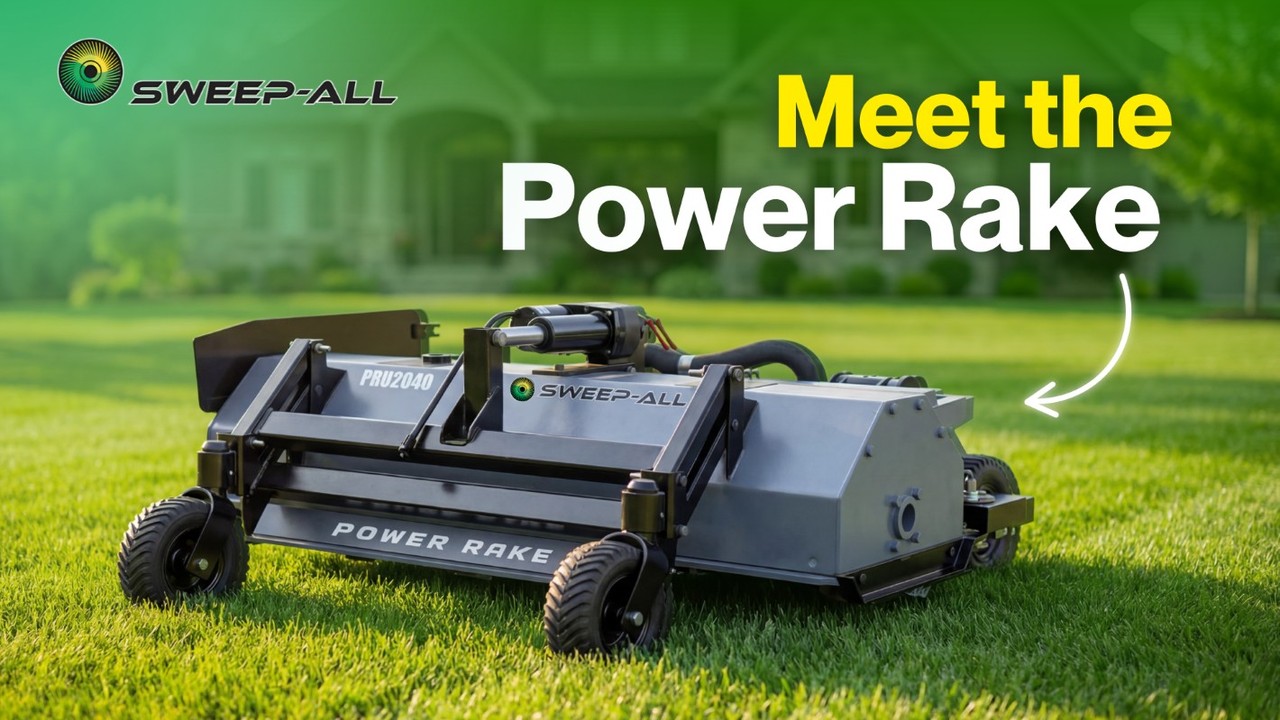 Meet the Sweep-All Power Rake — a true, commercial-grade solution for ...