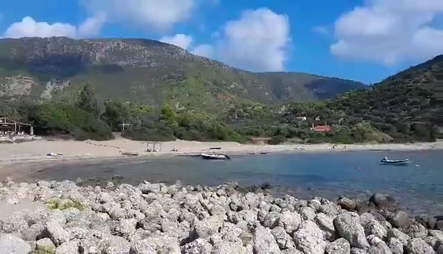 Camping Tsapi mit gutem Restaurant und tollem Strand. Griechenland ...