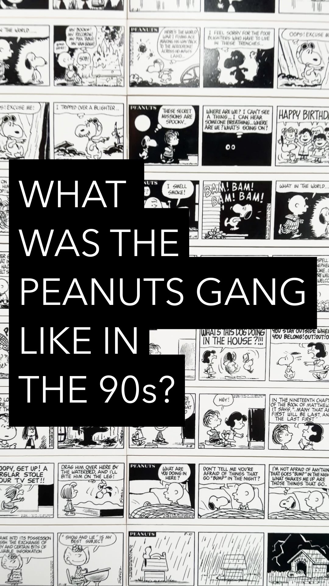 Peanuts Evolution: The 1990s” is now on view! 📠🕹️🛼⁠ The 1990s