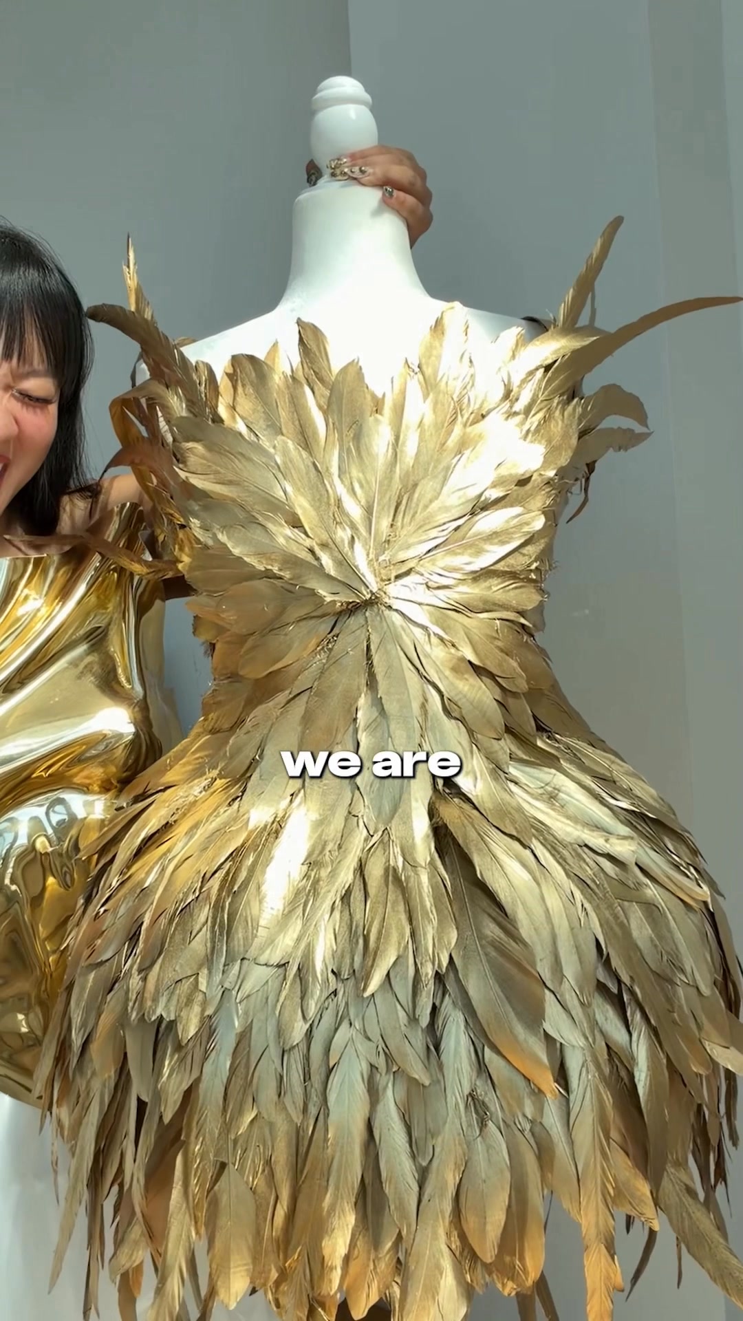 Day 4 of making Kendall Jenner’s golden forest fairy Halloween costume 🧚🏼✨#halloweendiy #halloweencostume #diycostume #costumeideas #kalitaku | Kalitaku