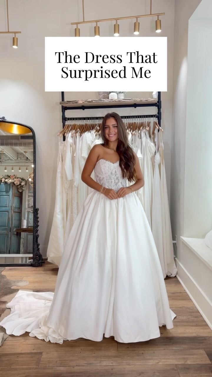 making the cut wedding dress Gowns I loved… but didn’t pick. ✨, What do you think of ones that almost made the cut?, 1 • 2 • 3 • 4, Which one would you have said YES to?, #SureBride #SureBrideNewnan #WeddingDressShopping Andrea pitter campbell Size:15½ 32/33 CO_197 44360: Clean A-Line Dress registry office weddings