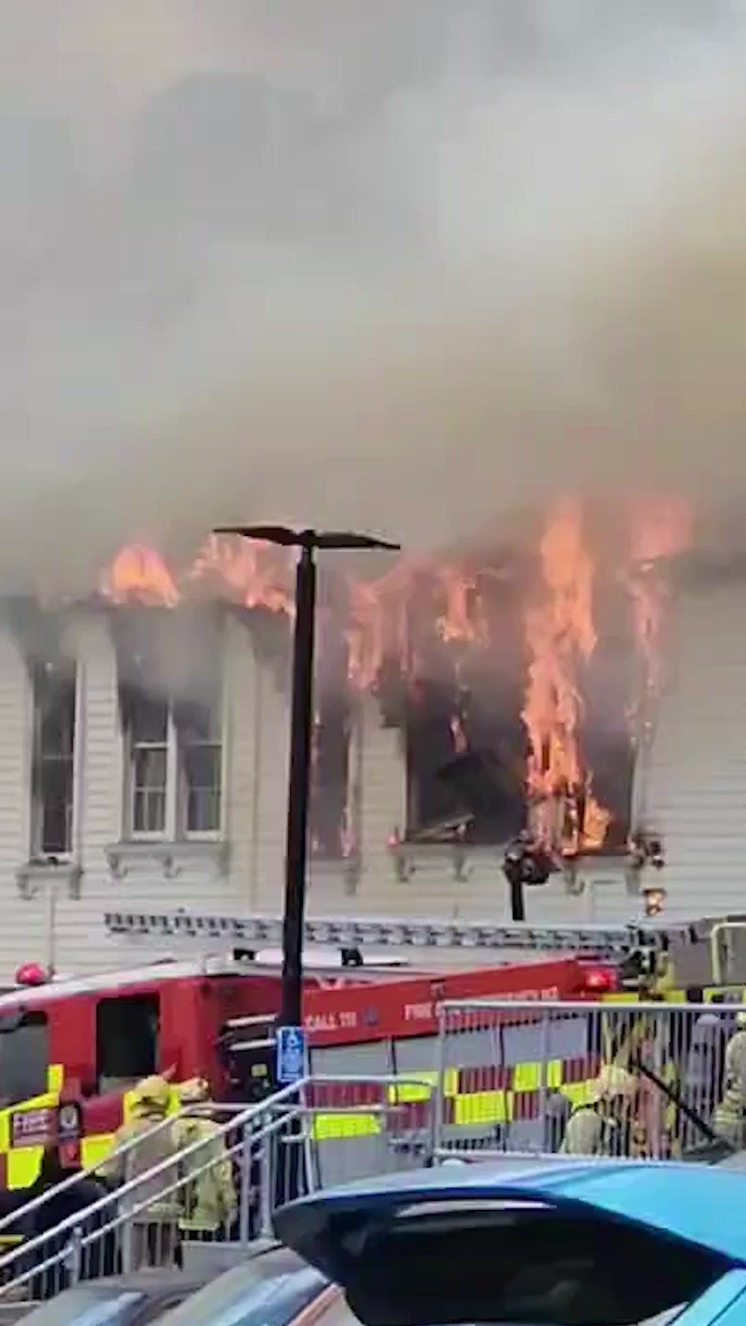 RNZ - #WATCH | Footage shows an intense fire at Auckland's... | Facebook