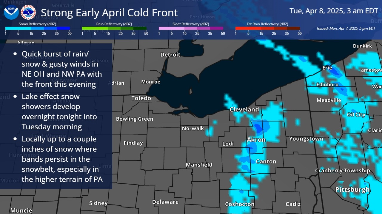 A strong cold front is crossing this evening, ushering in unseasonably ...