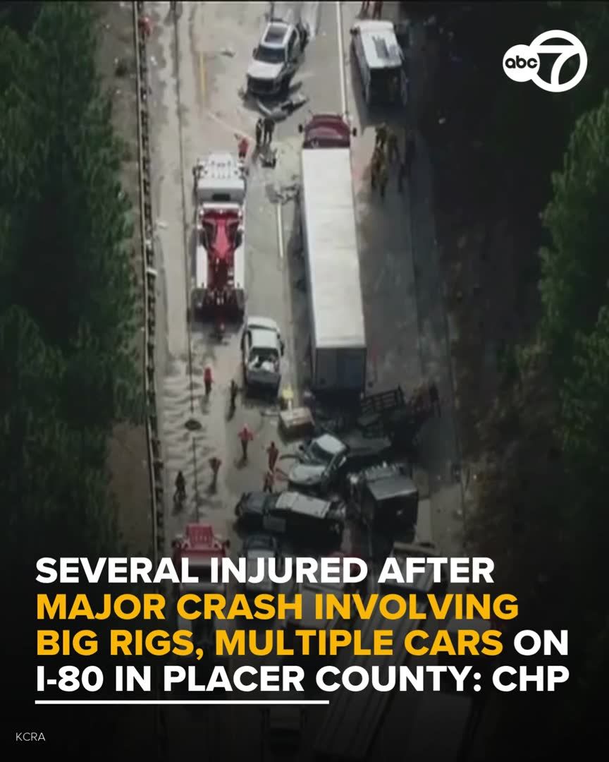 Several people have been injured and westbound I-80 in Placer