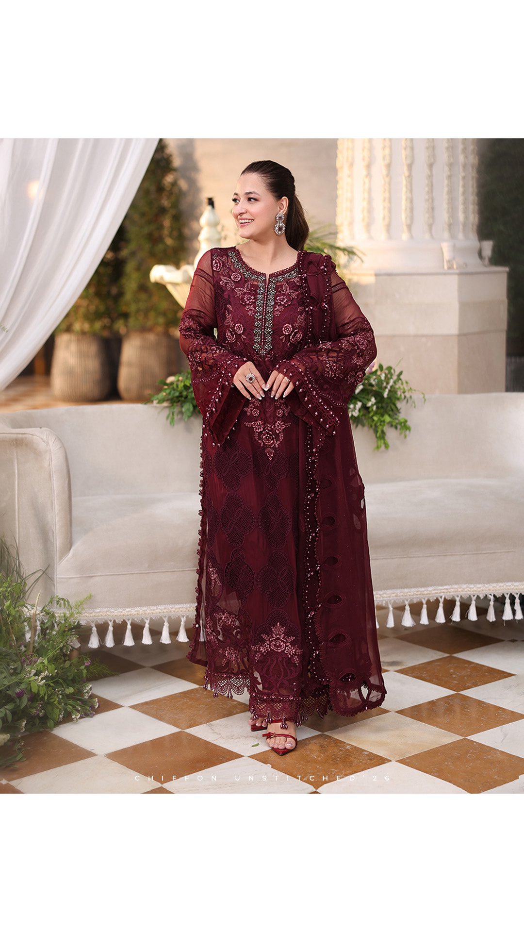 unstitched formal dresses Chiffon’26 | Pre-Booking Starts Tomorrow✨, Luxury Chiffon with luminous embellishments & details 20250512-RTW