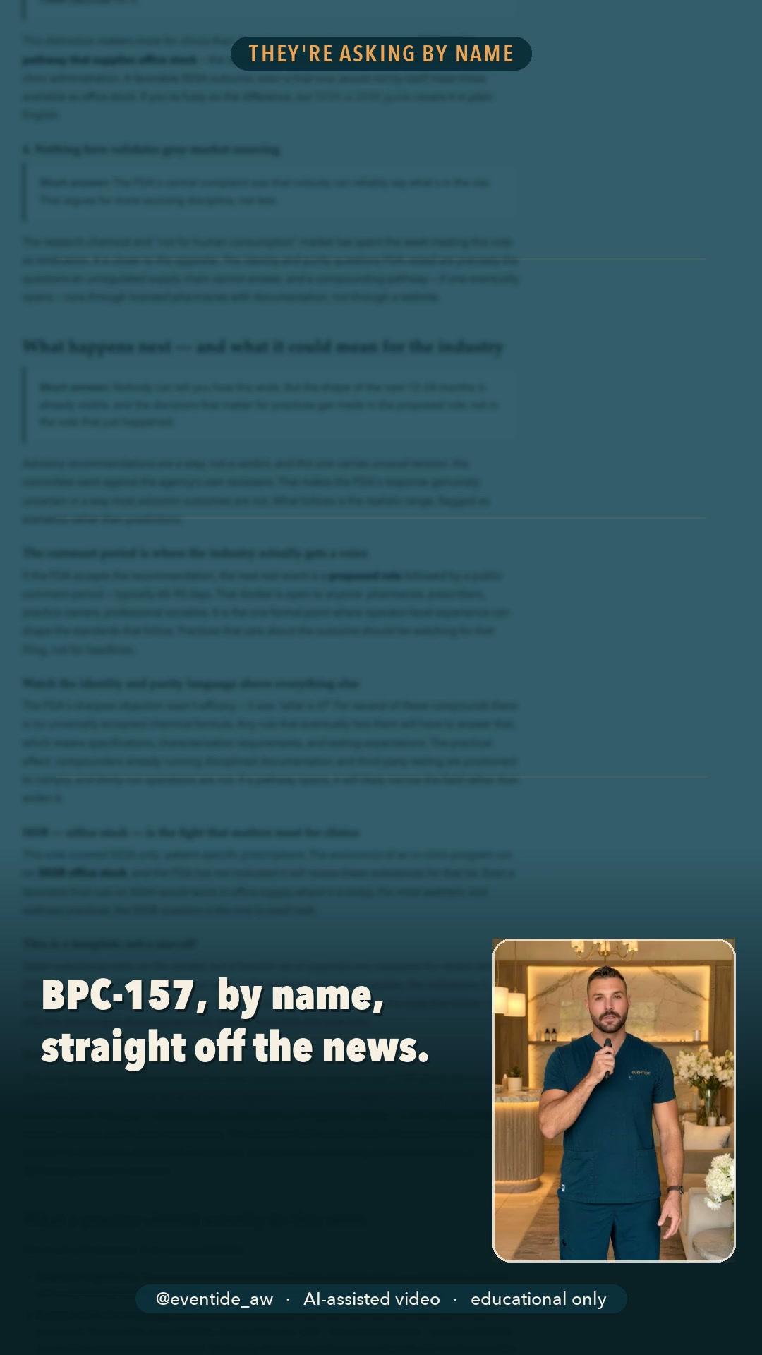 bpc-157 fda status approval Patients used to ask about peptides. This month they ask for by name. 🔊, They watched the vote on the news, and they arrive with a specific compound and a specific expectation., Two easy Color:Midnight Black how to store b12 GH production & release