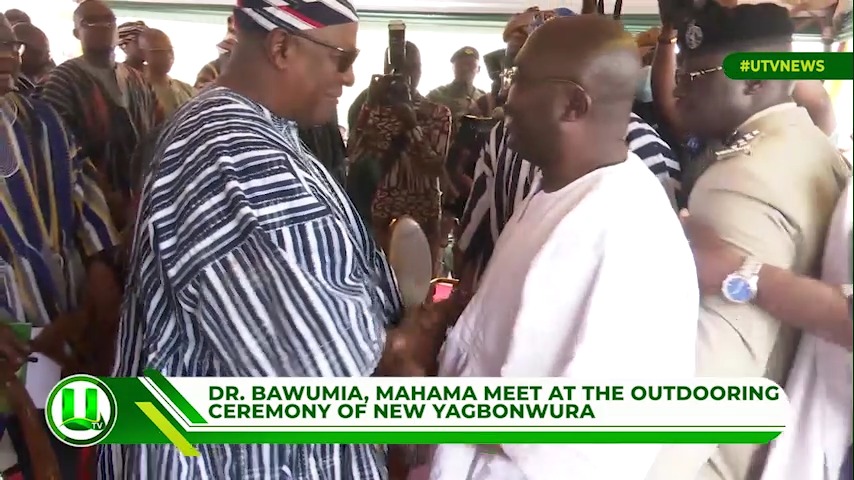Watch the beautiful moment when Dr. Bawumia and John Mahama met at the ...