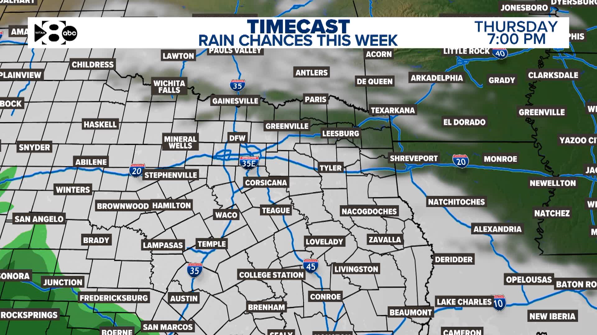 We'll see a few chances of showers and thunderstorms this week. The ...