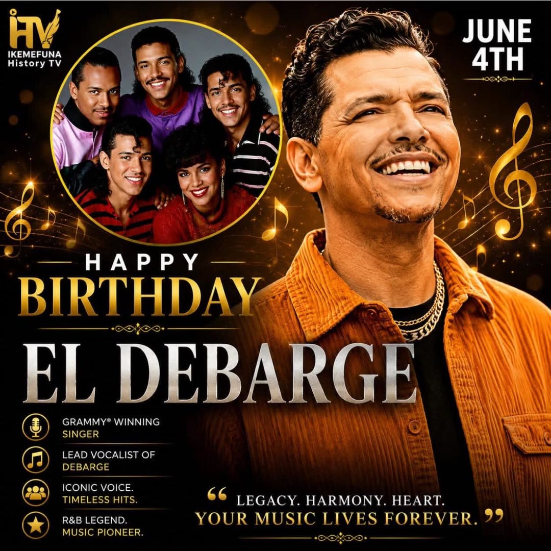 Happy 65th Birthday to El DeBarge! Born on June 4, 1961 🎉 #80s