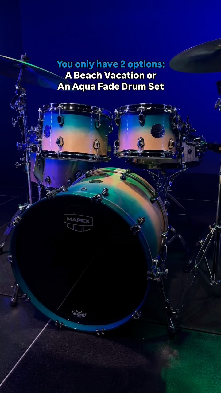 What would you pick? Drum set or beach vacation 🏝️🌊☀️ Mapex