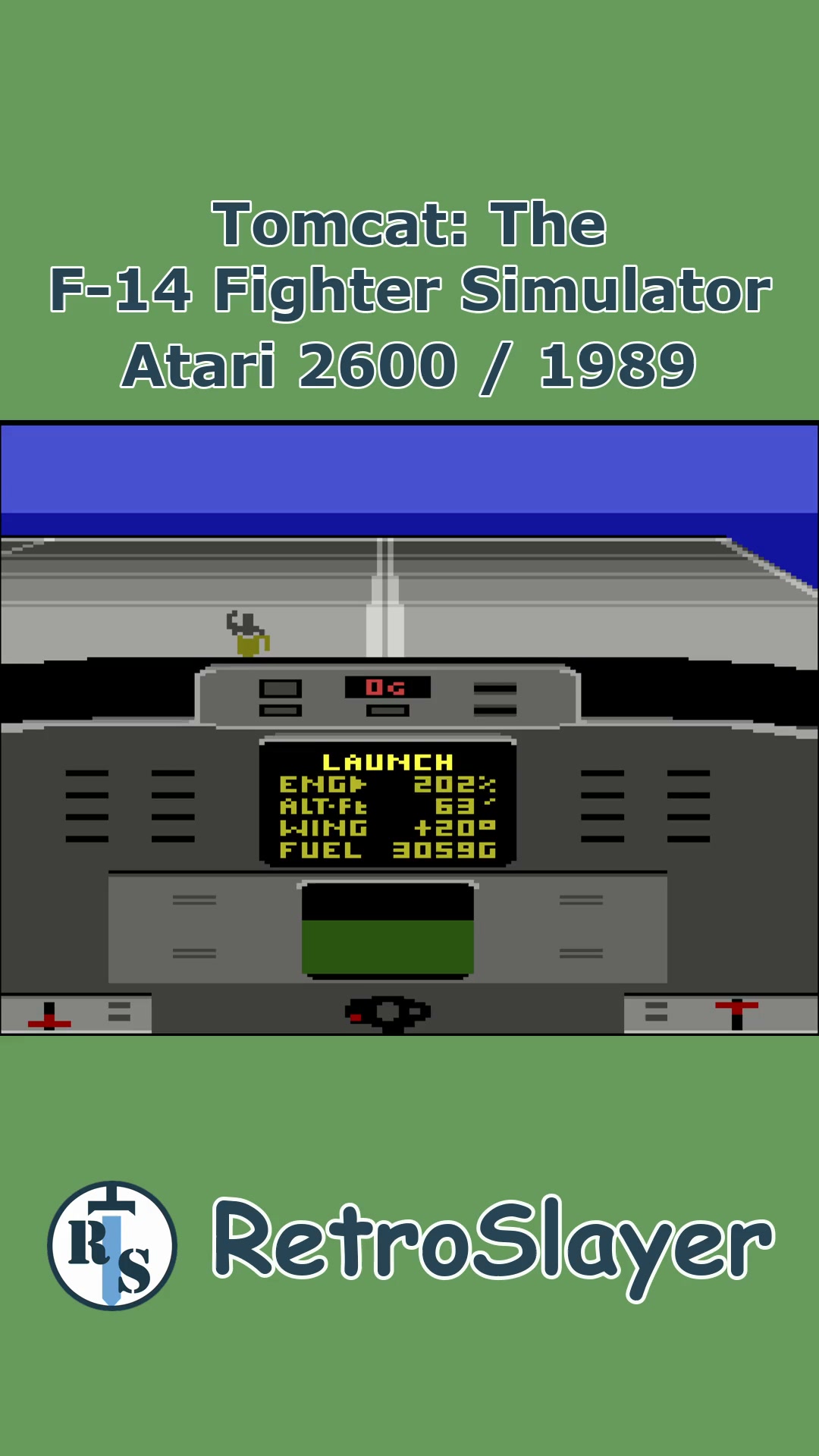 Tomcat: The F-14 Fighter Simulator - Atari 2600 (1989) Mastering