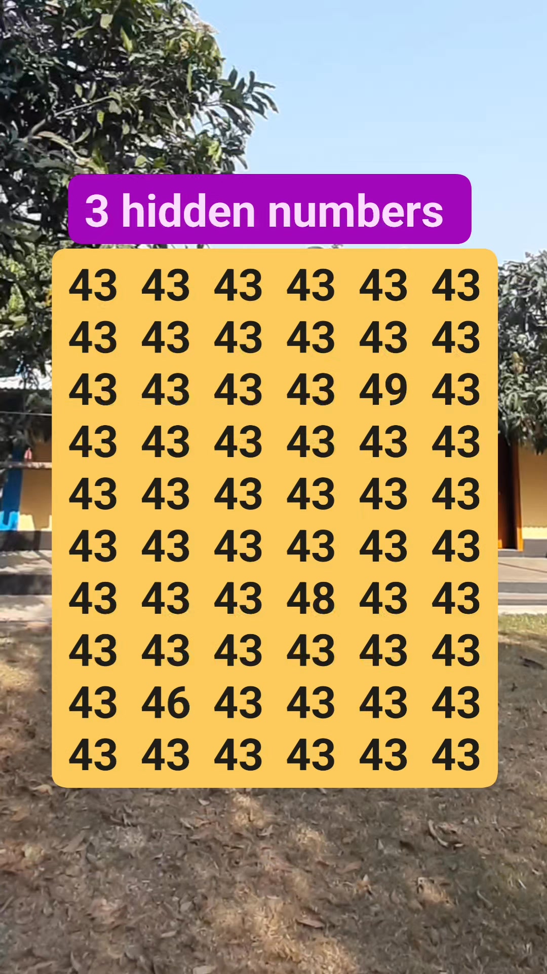 3 hidden numbers #reelschallenge #foryouシ #usareels #riddle #IQ # ...