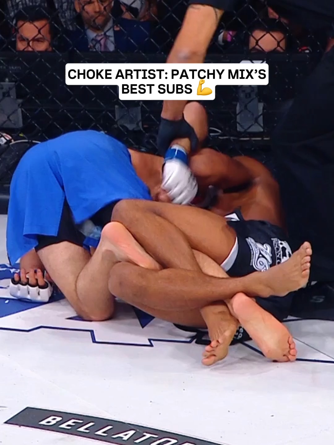 The best submissions of Patchy Mix in #Bellator #MMA #submission