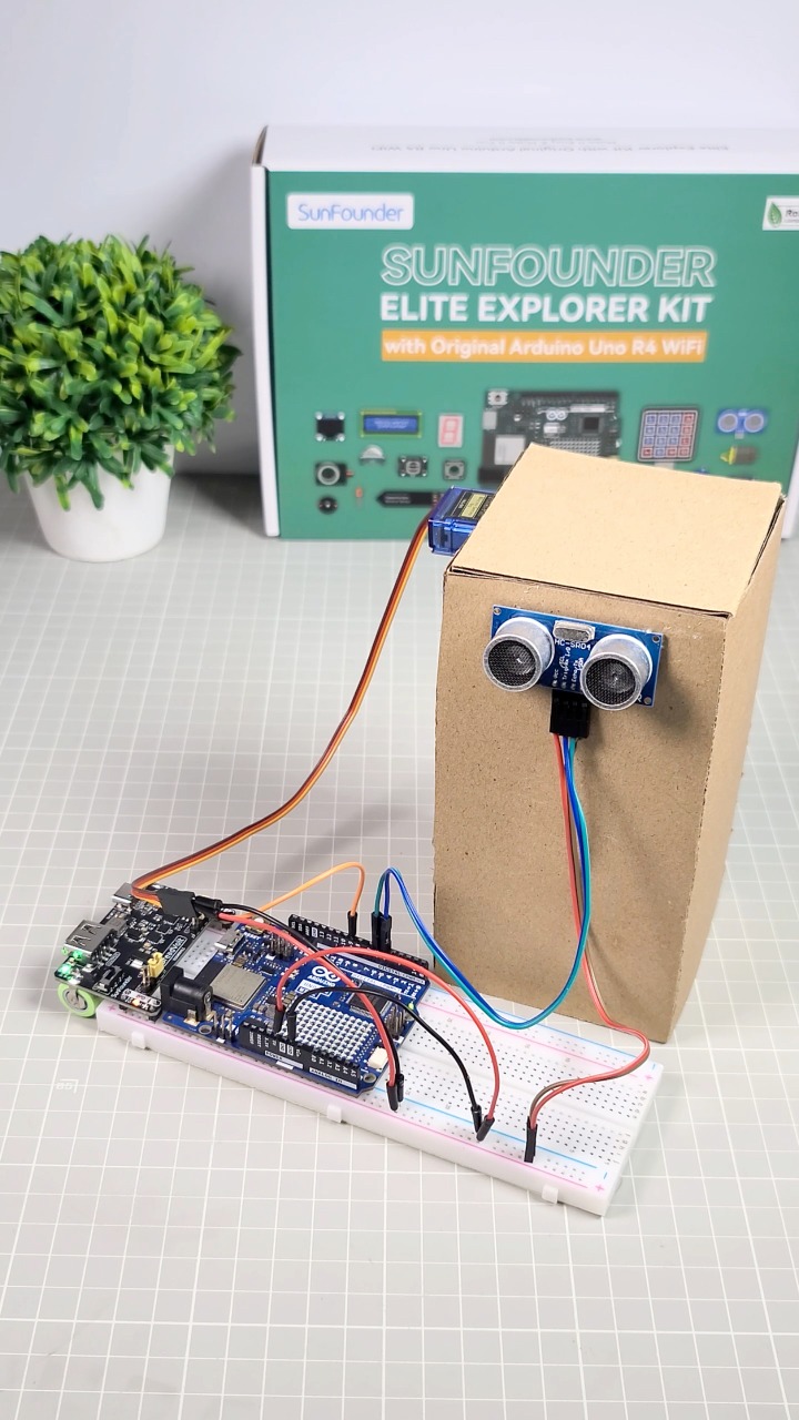 Arduino Smart Can - - SunFounder Elite Explorer Kit #arduino # ...