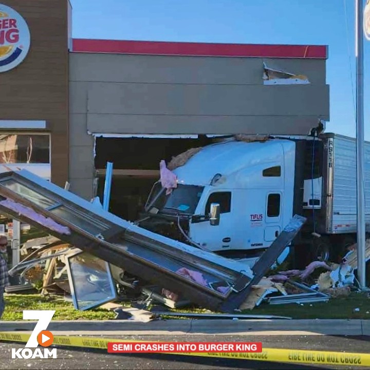 Semi crashes into Burger King at St. Robert, Mo. BIT.ly/42Ujc8O ...