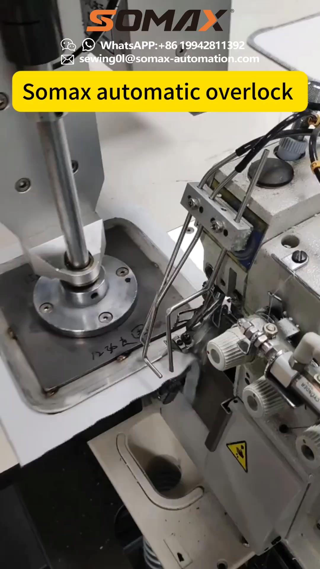 Somax automatic overlock template sewing machine for hand towel ...