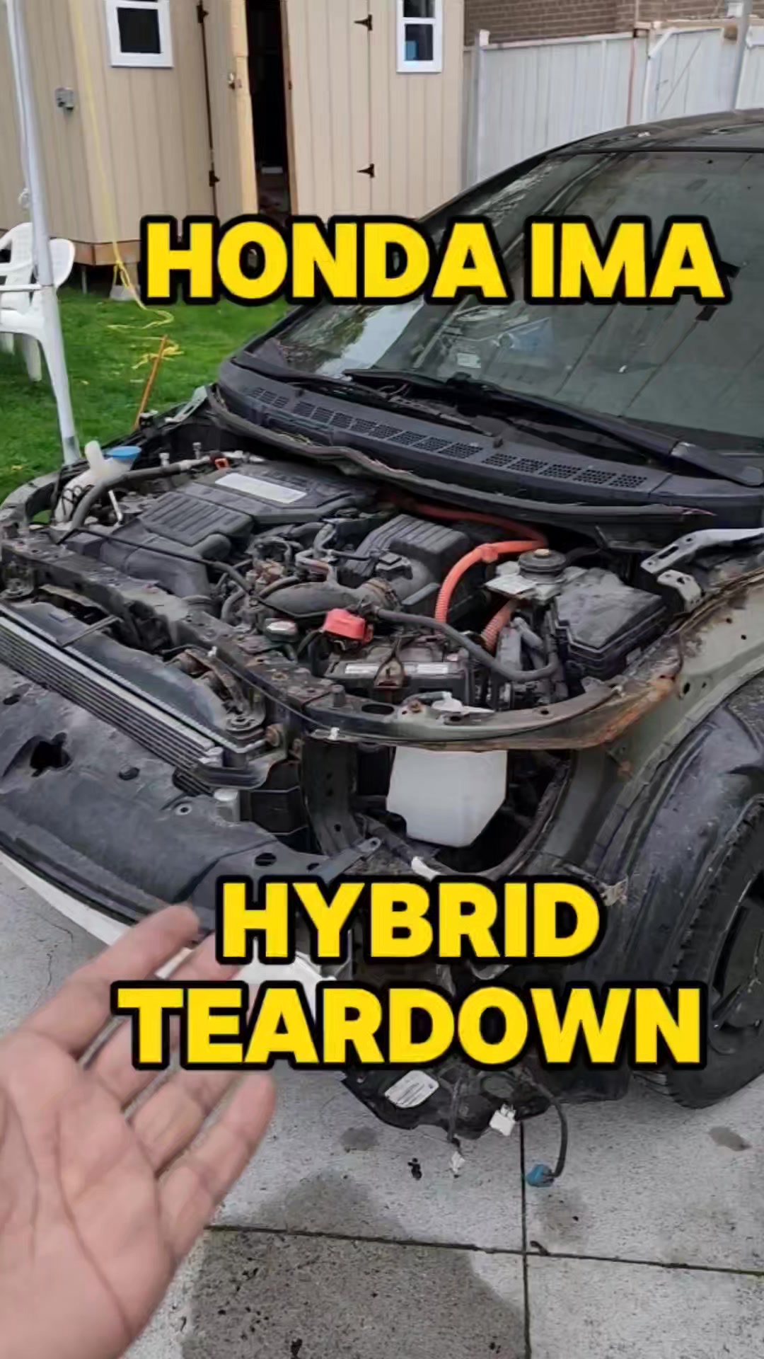 Going to be tearing down this Honda Civic Hybrid to learn how it's IMA ...