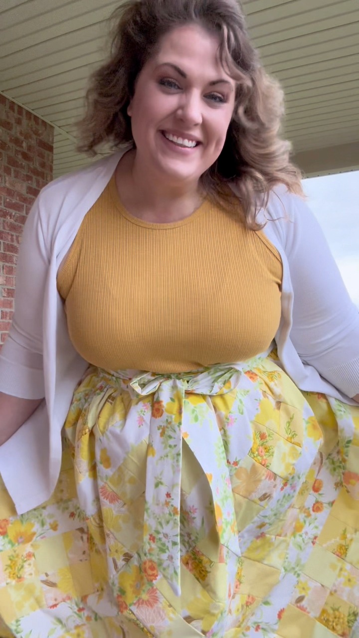 Let's turn a pile of vintage sheets into the sweetest little skirt
