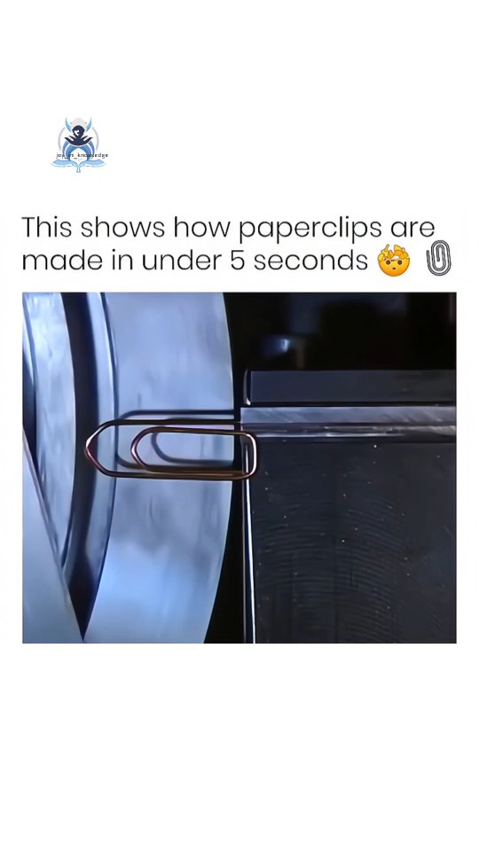 In just 5 seconds, witness the magic of paperclip manufacturing! 📎 ...
