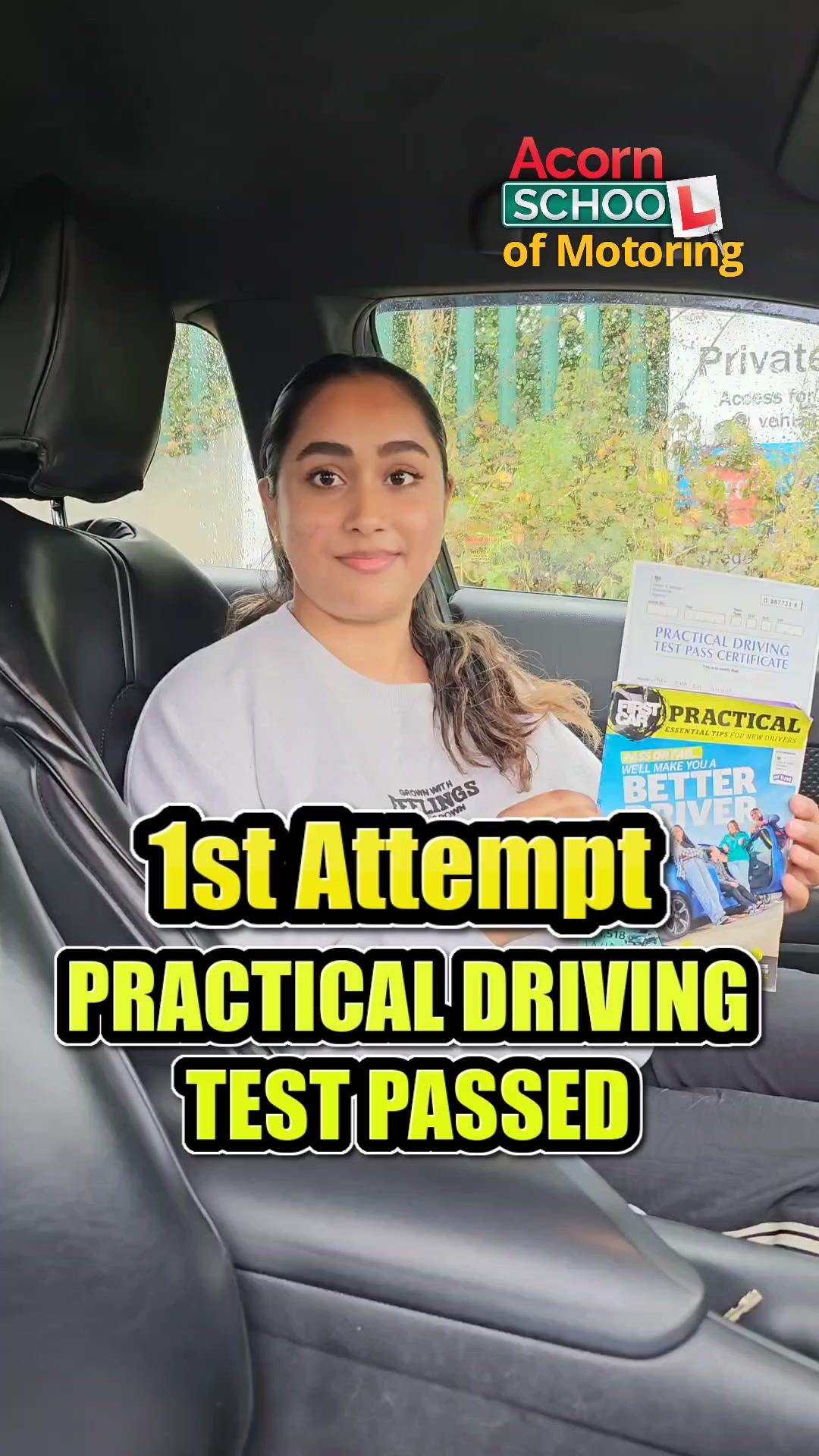 🎉 A Huge Congratulations on Passing Your Driving Test! 🎉 Your hard work ...