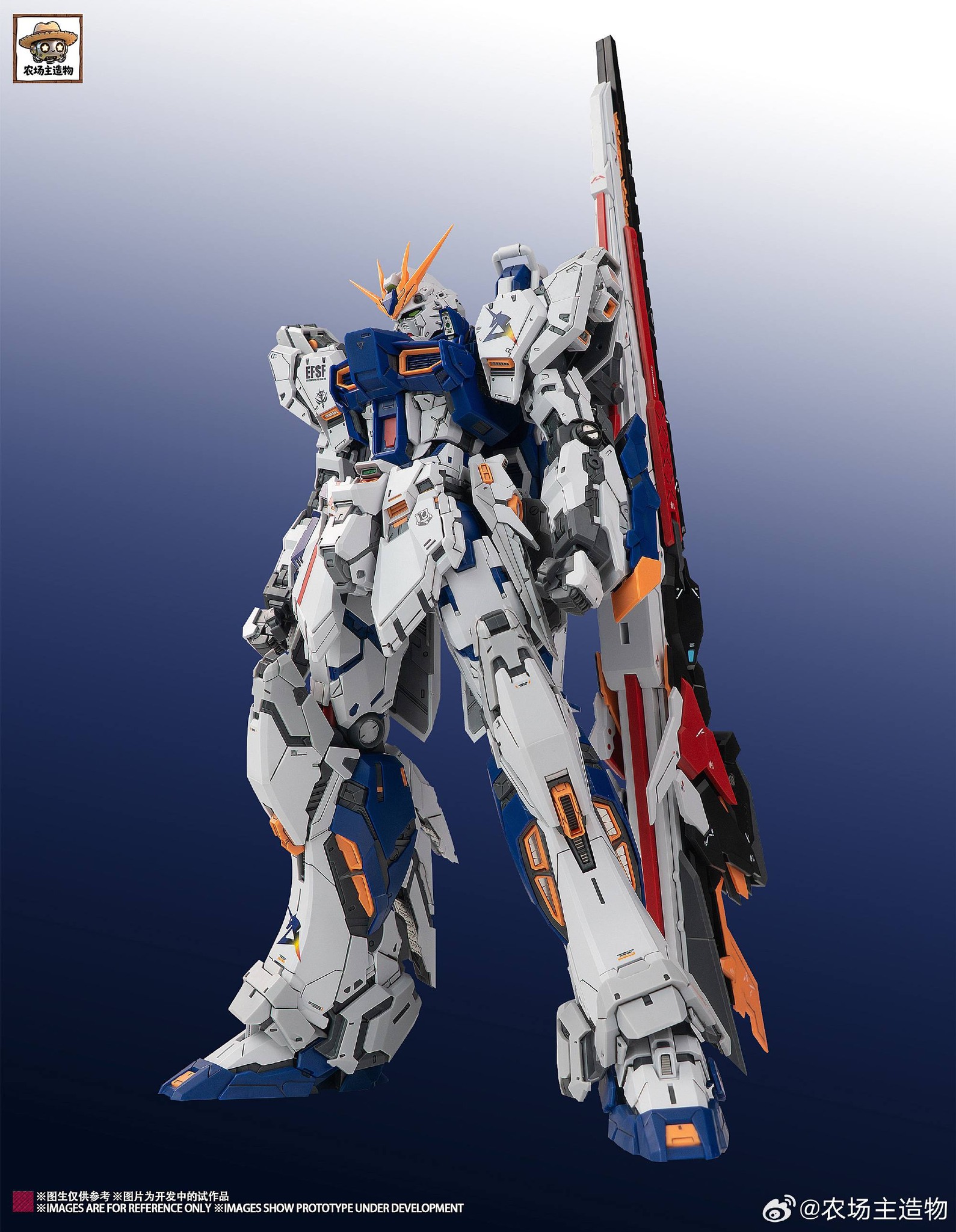 🚨 Runner Preview! Farmer Creation 1/100 Nu Gundam Ver. Fukuoka