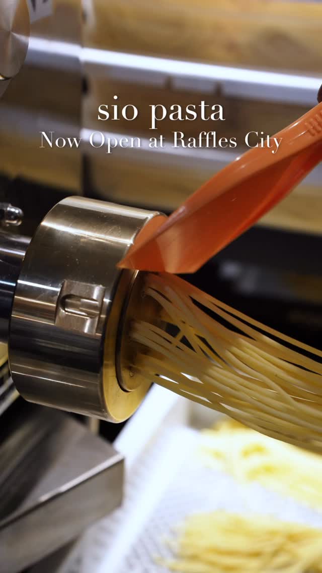 sio pasta has officially opened in Singapore today! Enjoy Tokyo's